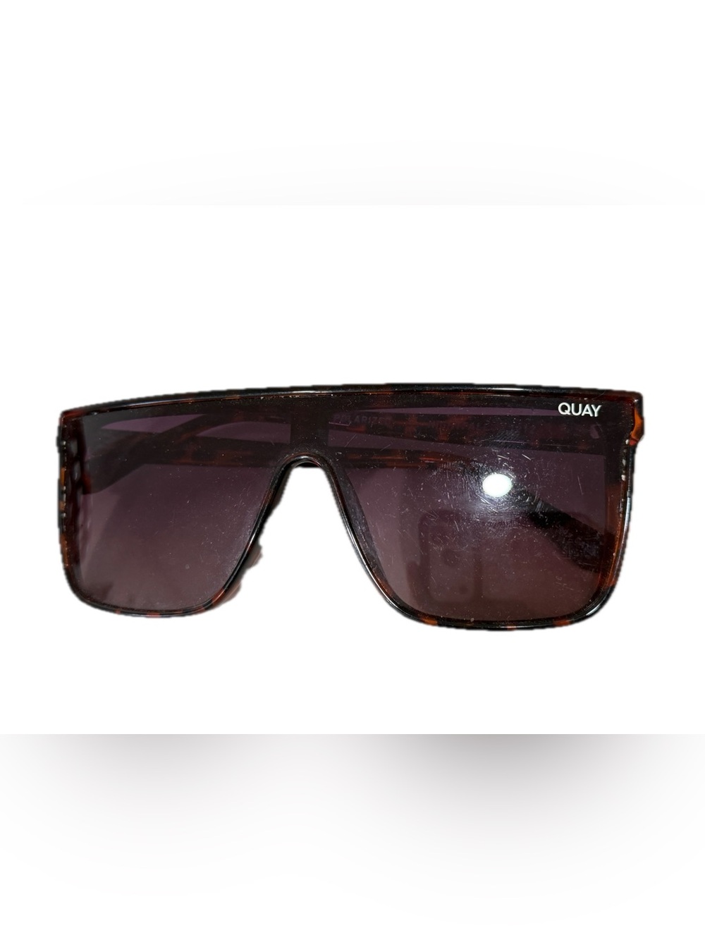 Vintage Quay Nightfall 1212 Tortoiseshell Shield Sunglasses
